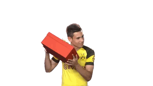 Man in BVB Jersey with Red Box