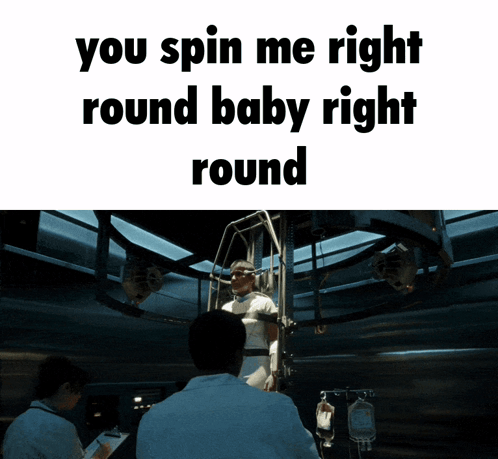 Man In Cage You Spin Me Right Round Baby Right Round GIF