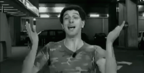Man In Camouflage Shirt Making Funny Face GIF