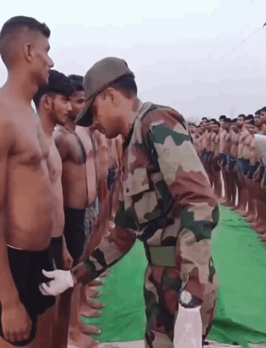Man In Camouflage Uniform GIF