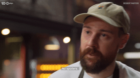 Man In Cap Saying No Spoilers GIF