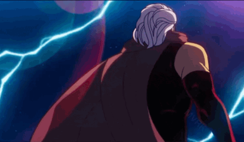 Man In Cape With Letter M GIF