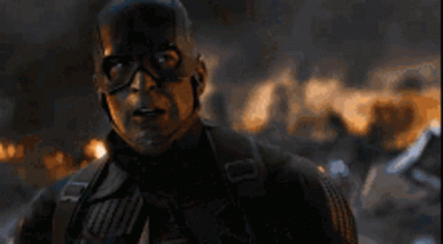 Man in Captain America Mask
