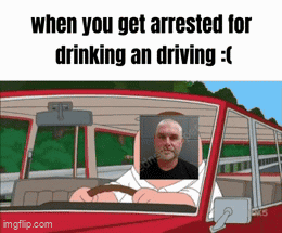 Man in Car Arrested for Drinking and Driving
