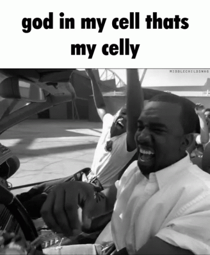 Man In Car God In My Cell That's My Celly GIF