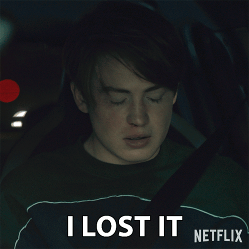 Man In Car Saying I Lost It