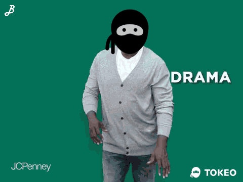 Man In Cardigan And Mask With Anxiety GIF