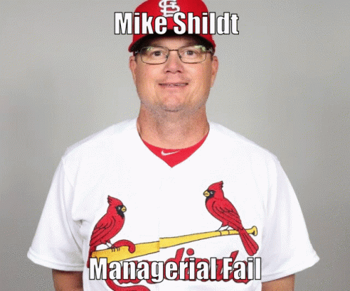 Man in Cardinals Shirt Mike Shieldt