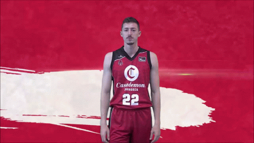 Man In Casademont Zaragoza Jersey GIF