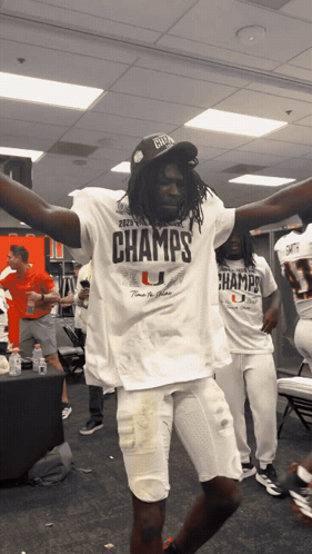 Man In Champs Shirt Dancing GIF