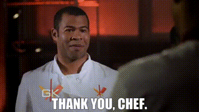 Man In Chef Coat Thumbs Up Saying Thank You Chef GIF