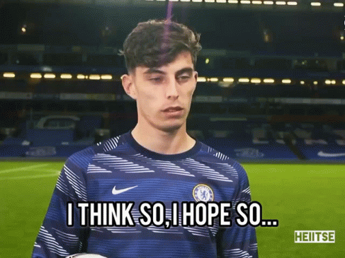Man in Chelsea Jersey Saying I Hope So