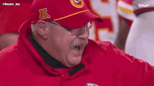 Man in Chiefs Hat and Jacket
