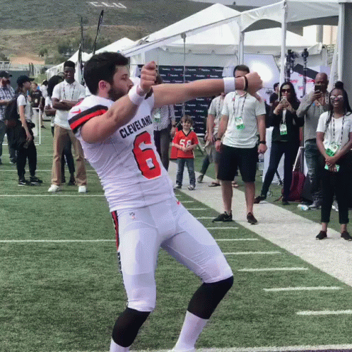 Man In Cleveland 6 Jersey Dancing GIF