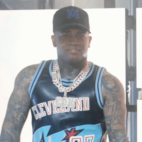 Man in Cleveland Jersey and Hat