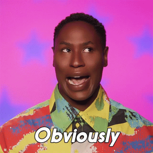 Man in Colorful Shirt Saying Obviously