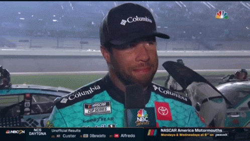 Man in Columbia Hat Crying
