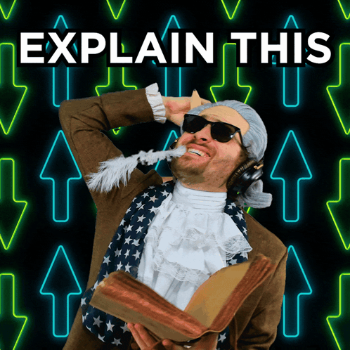 Man in Costume Holding Book Explain This
