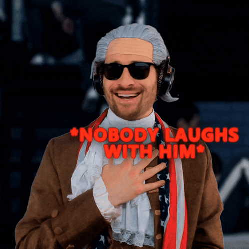 Man in Costume Nobody Laughs With Him