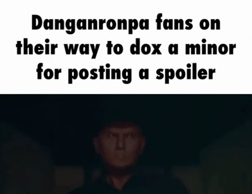 Man in Cowboy Hat Behind Danganronpa Fans Sign