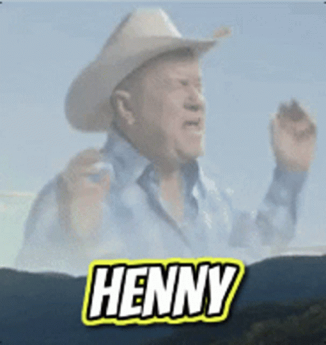 Man in Cowboy Hat Named Henny
