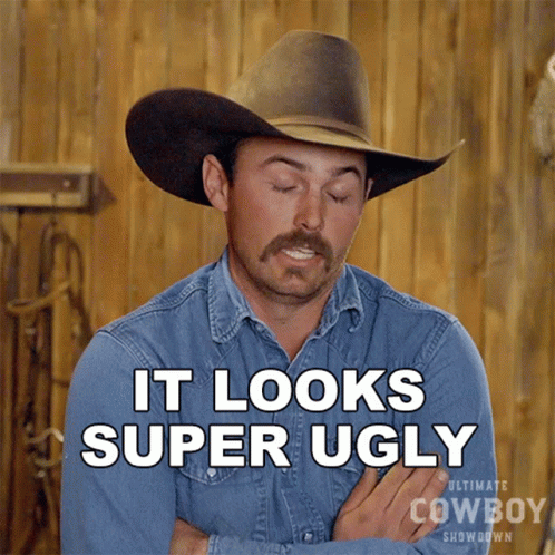 Man in Cowboy Hat Saying It Looks Super Ugly