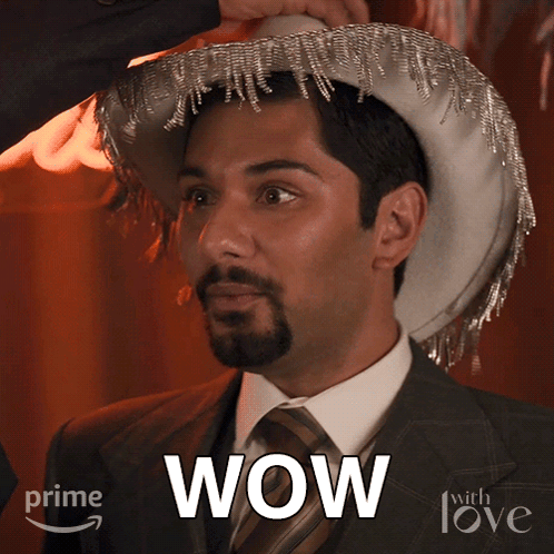 Man in Cowboy Hat Saying Wow