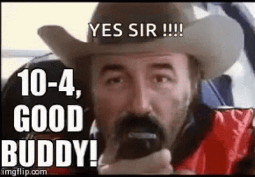 Man in Cowboy Hat Saying Yes Sir