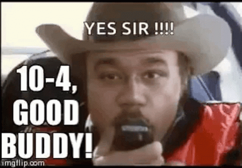 Man in Cowboy Hat Saying Yes Sir