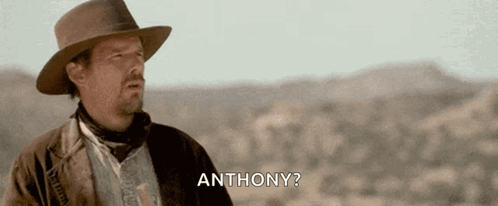 Man in Cowboy Hat Says Anthony