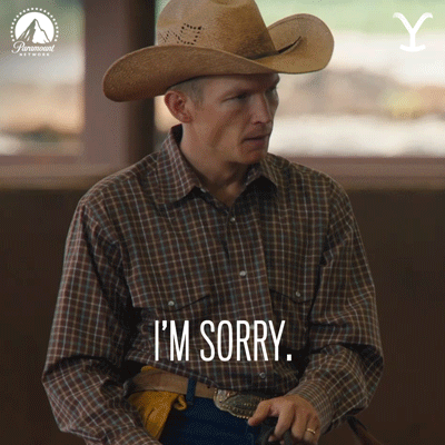 Man in Cowboy Hat Says I'm Sorry