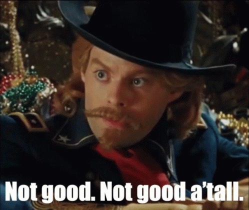 Man in Cowboy Hat Says Not Good Not Good a ' Tall