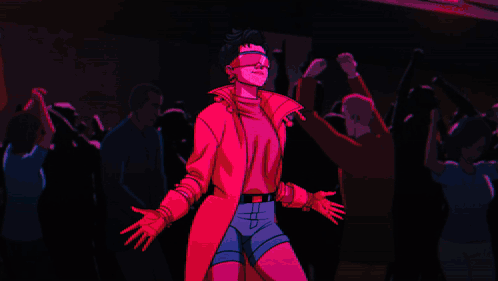 Man In Crowd Mouth Open Look Whos Here