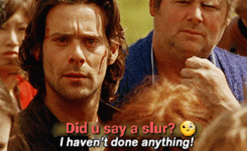 Man in Crowd Says Did U Say a Slur I Haven't Done Anything