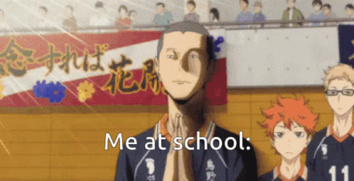 Man in Crowd with Me at School on Face