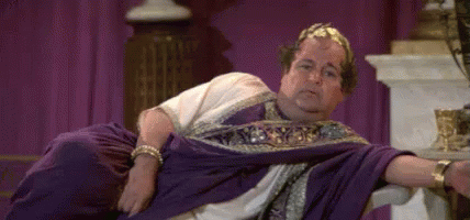 Man In Crown And Bow Tie Says It's Good To Be The King GIF