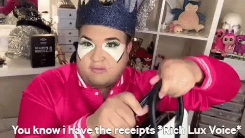 Man in Crown and Pink Jacket Saying You Know I Have the Receipts Rich Lux Voice