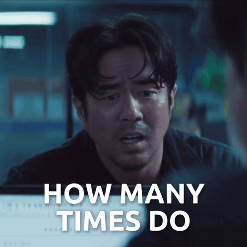 Man In Dark Room Asking How Many Times GIF