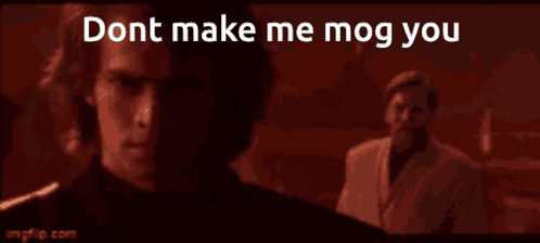 Man In Dark Room Don't Make Me Mog You GIF
