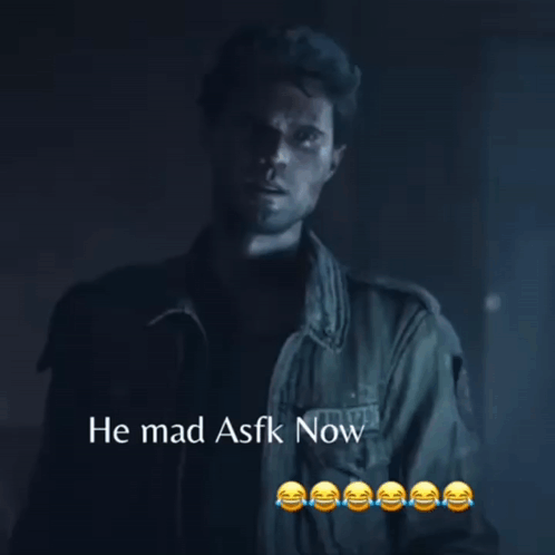 Man In Dark Room He Mad Asfk Now GIF