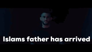Man in Dark Room Islams Father Has Arrived