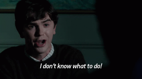 Man in Dark Room Says I Don't Know What To Do