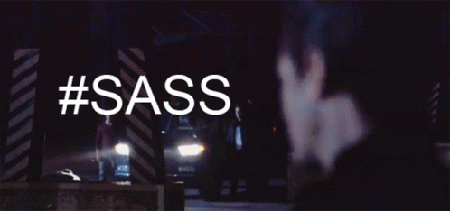 Man in Dark Room With #Sass