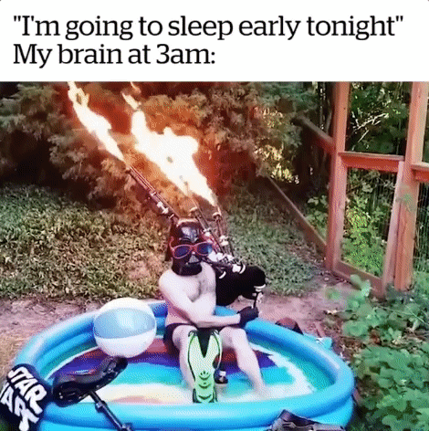 Man In Darth Vader Mask In Inflatable Pool GIF