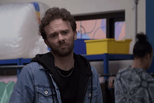 Man in Denim Jacket