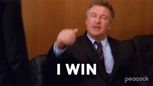 Man in Denim Jacket Saying When You Win