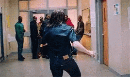 Man in Denim Shirt Dancing