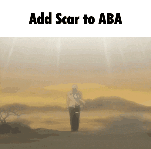 Man in Desert Add Scar to Aba