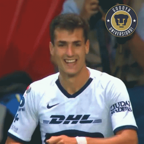 Man in DHL Jersey Smiling