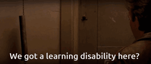 Man In Doorway Talking Says We Got A Learning Disability Here GIF